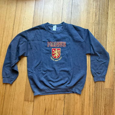 grey vintage prague sweater