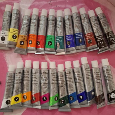 Lots de peinture a l'huile et aquarelle