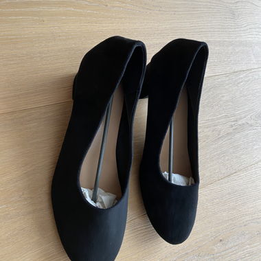 Escarpins noirs à talon bloc