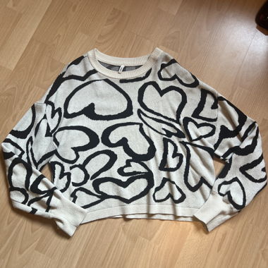 Pullover mit Herz-Motiv - ONLY