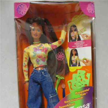1998 Mattel Happenin' Hair Barbie Teresa Gelenk