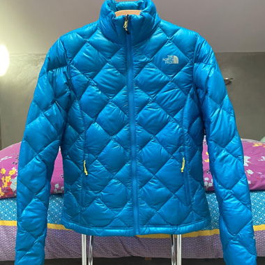 Doudoune duvet turquoise north face