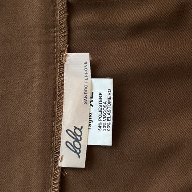 Straight brown hazelnut cold trousers