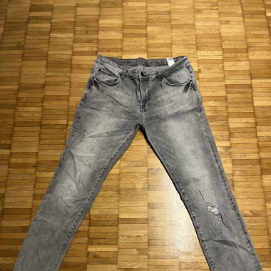 Graue Jeans, Grösse 38X34, Slim Fit,Destroyed Look