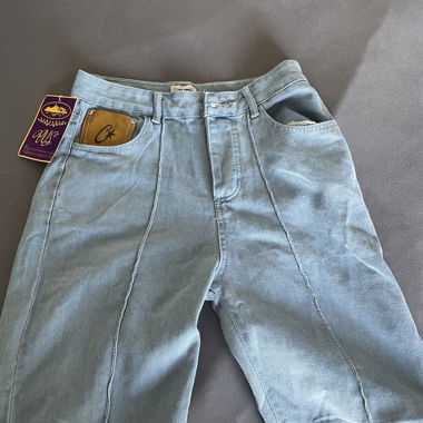 Blue Denim Shorts with Stars