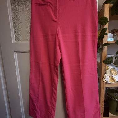 Monki pink Stoffhose Grösse 46