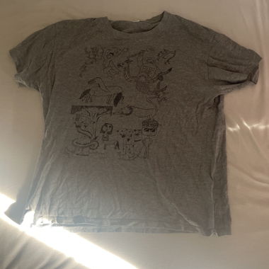 Grey T-shirt with Print
