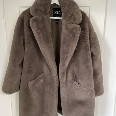 Manteau douillet Taupe