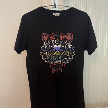 Kenzo black T-shirt multicolour tiger