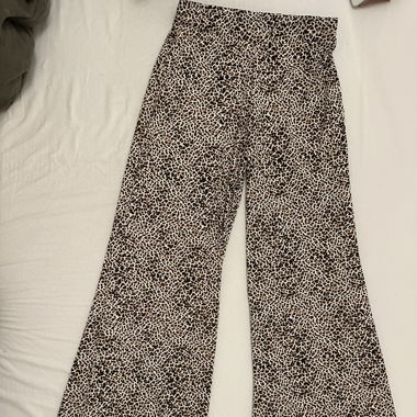Leo printed flared stoffhose
