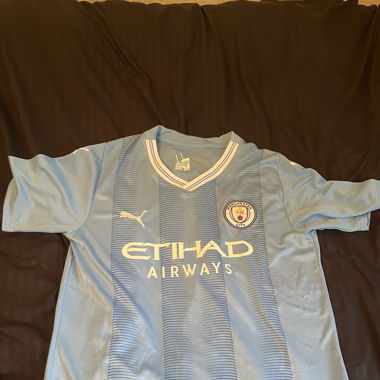T-shirt Man City 23-24 version supporter Haaland 