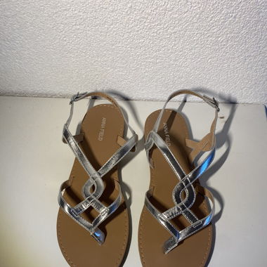 Silver Anne Field sandals