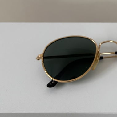 Sonnenbrille rund und gold