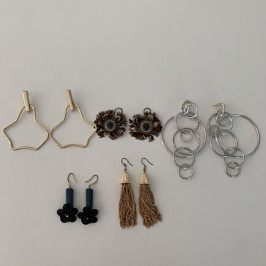 Set di 5 paia di orecchini di bigiotteria
