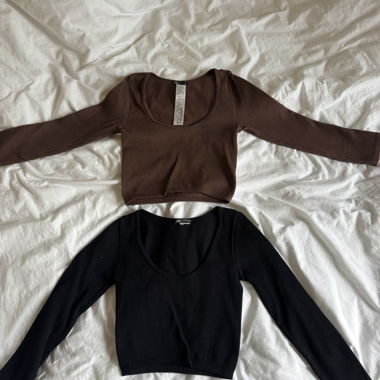 Zara Ribbed Longsleeve Top