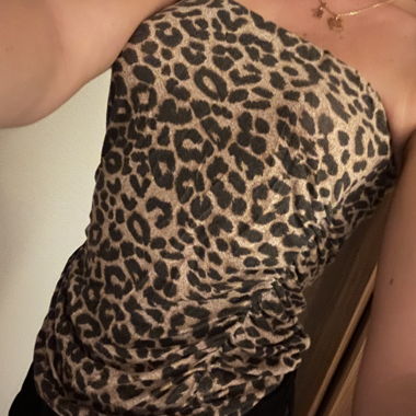 Leopard Bustier Top