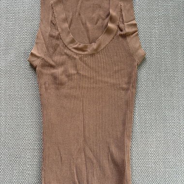 Zara Brown Knit Top