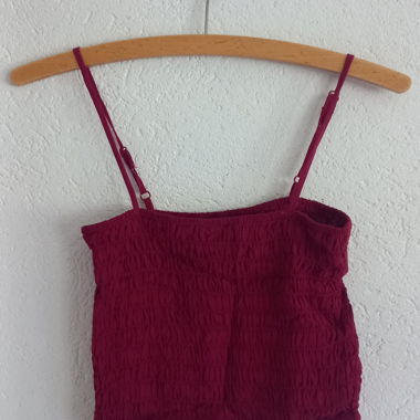 Top rosso vino/bordeaux