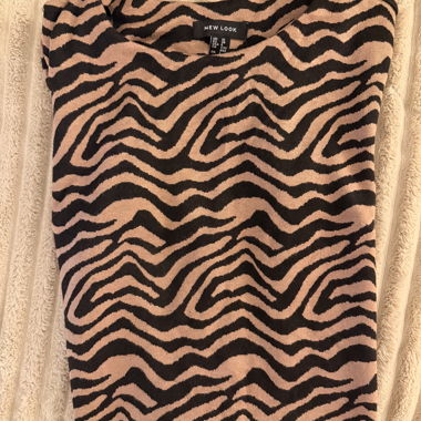 Vestito con motivo animalier