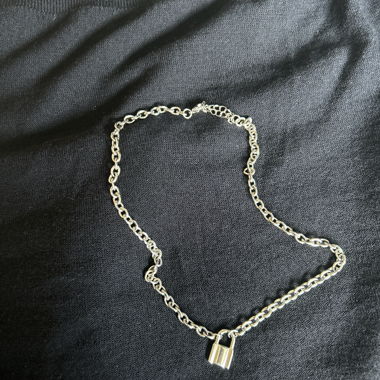silver necklace