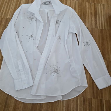 Camicia Bianca con Pietre