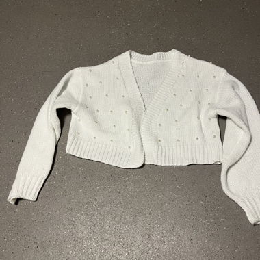 Cardigan mit Perlen
