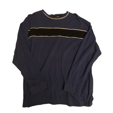 blue navy long sleeves top pullover
