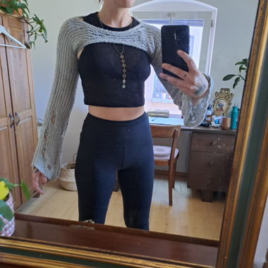 Long sleeve cropped top