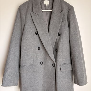 Cappotto in lana grigio H&M taglia S