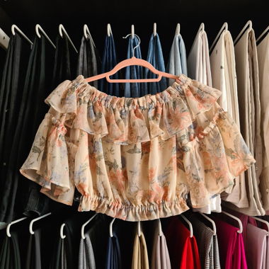 H&M Floral Crop Blouse
