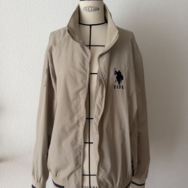 Beige USPA Ralph Lauren Authentische Jacke