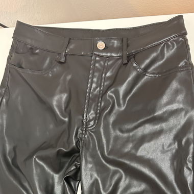 Leder jeans