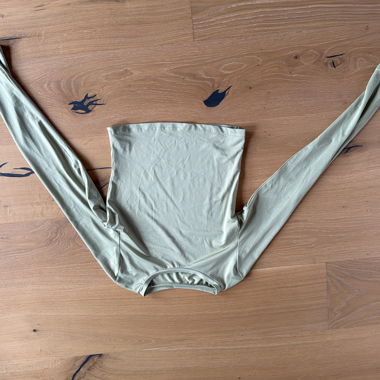 T-shirt à manches longues vert olive