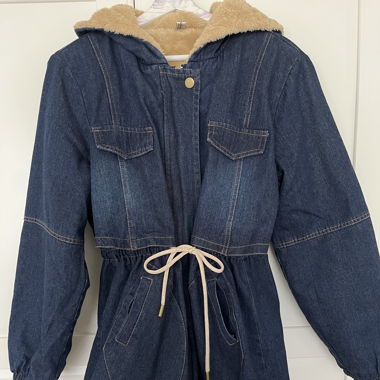 Teddygefütterte Jeansjacke