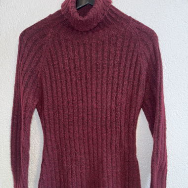 Robe tricot bordeaux 