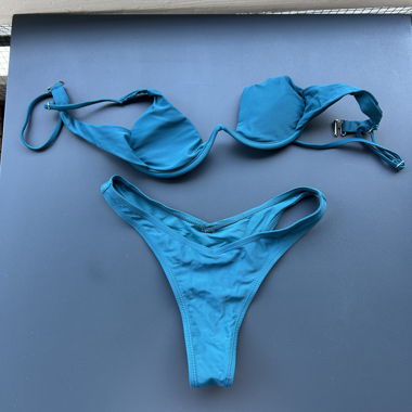 Türkisfarbenes Bikini-Set (2-teilig)
