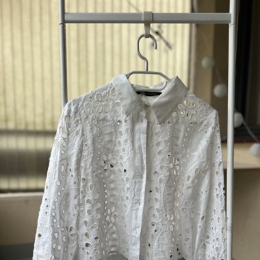 ZARA Bluse M weiss