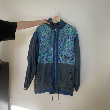 Veste coupe-vent multicolore