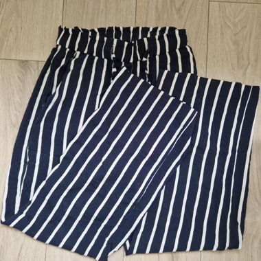 Gestreifte Wide-Leg-Hosen von H&M