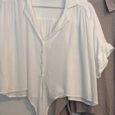 ONLY weisse Bluse XL