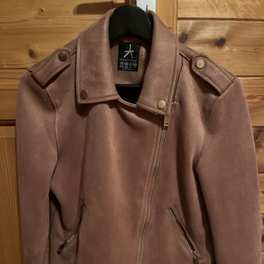 Kunstlederjacke altrosa