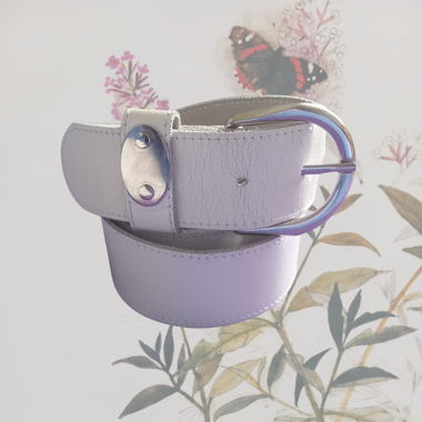 White Leather Belt