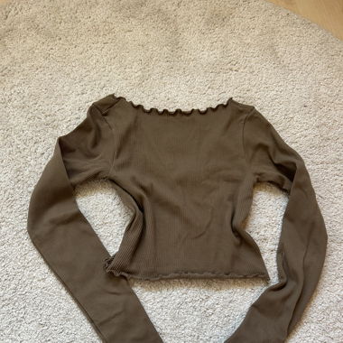 langärmelig braun Top/ long sleeve braun Top