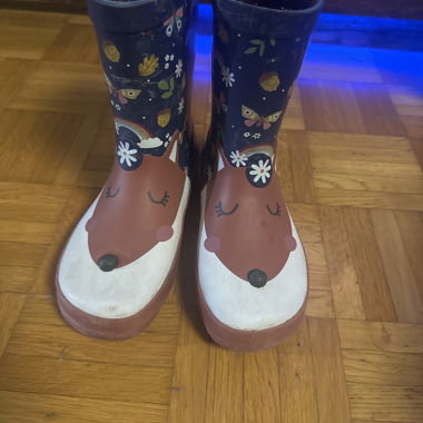Kids' Rubber Rain Boots Fox