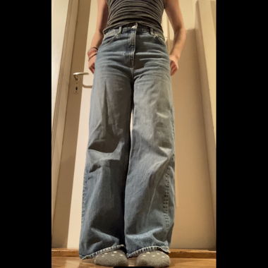Jean loose taille haute