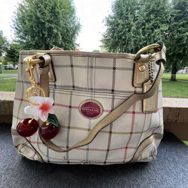 Coach Plaid Heritage Tote