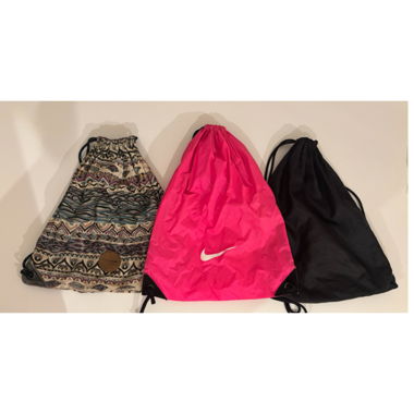 Set da 3 sacca sport con coulisse