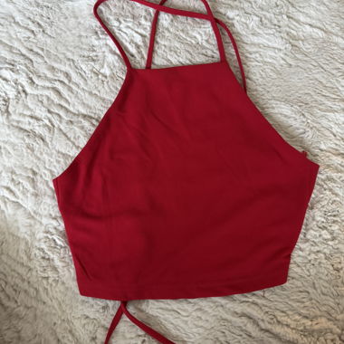 Red Neckholder Top