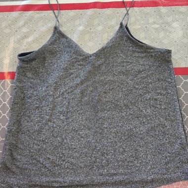 Shimmering Grey Top