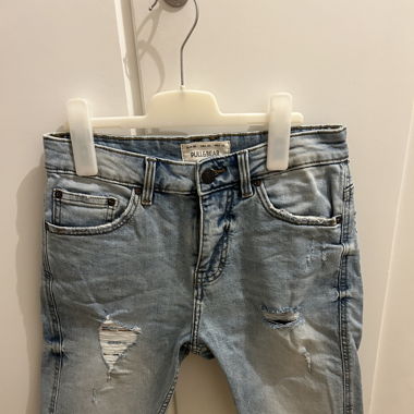 Short slim bleu 